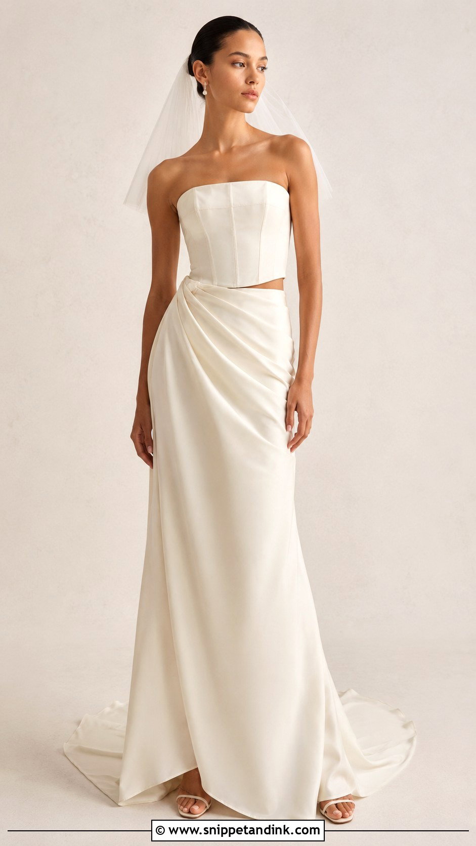 Danielle Frankel Two Piece Wedding Dress - Snippet and Ink - 25 Danielle Frankel Wedding Dress Ideas