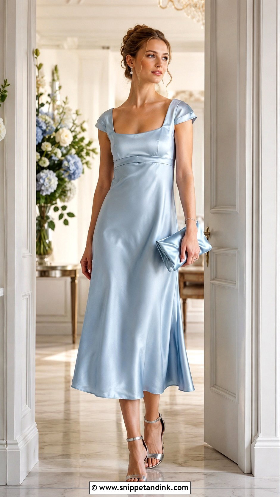 Daphne Bridgerton Blue Satin Dress - Snippet and Ink - 25 Daphne Bridgerton Dress Ideas