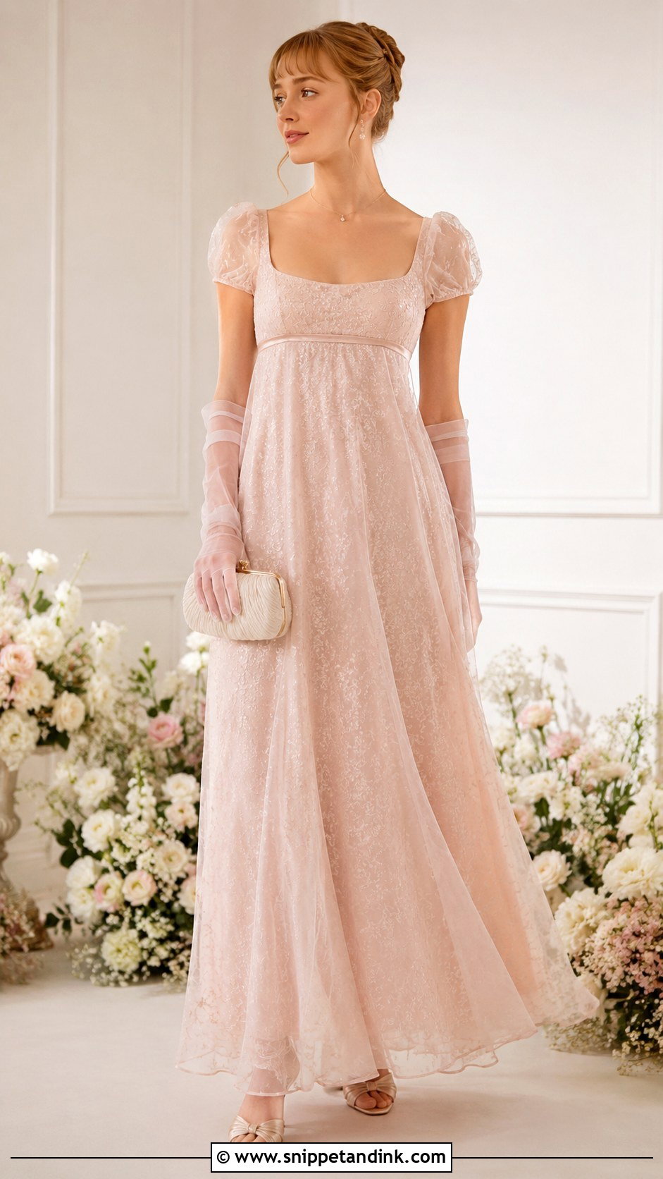 Daphne Bridgerton Organza Dress - Snippet and Ink - 25 Daphne Bridgerton Dress Ideas