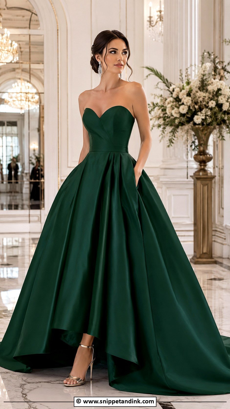 Dark Green Ball Gown Wedding Dress - Snippet and Ink - 25 Dark Green Wedding Dress Ideas