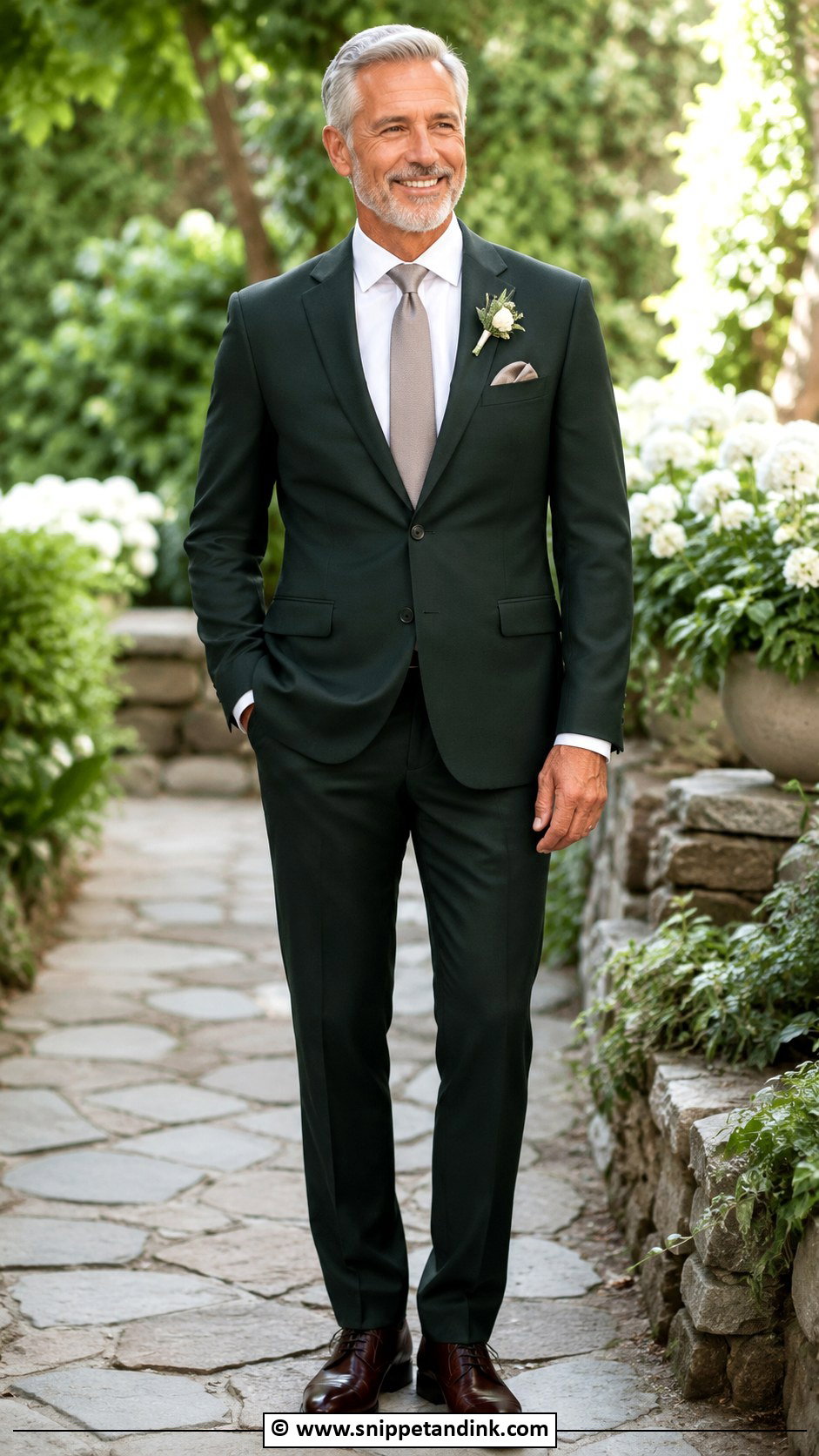 Dark Green Suit Father Of The Bride Attire - Snippet and Ink - 30 Father of the Bride Attire Ideas