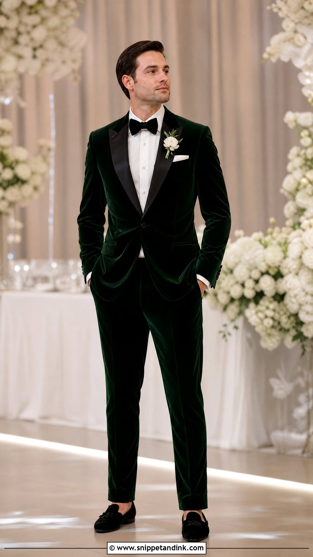 Dark Green Velvet Wedding Suit - Snippet and Ink - 25 Dark Green Wedding Suit Ideas