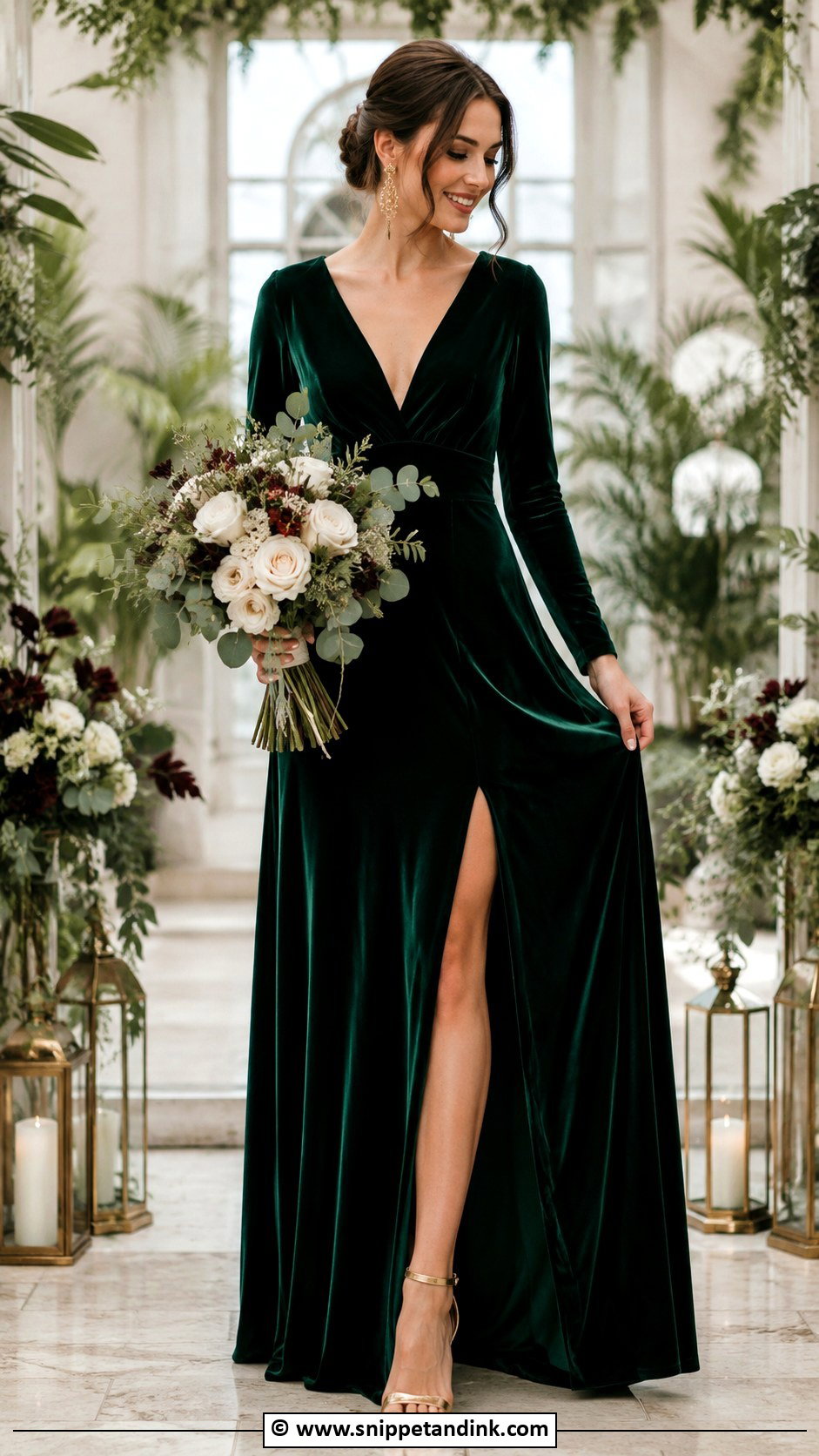 Dark Green Wedding Dress - Snippet and Ink - 25 Dark Wedding Dress Ideas