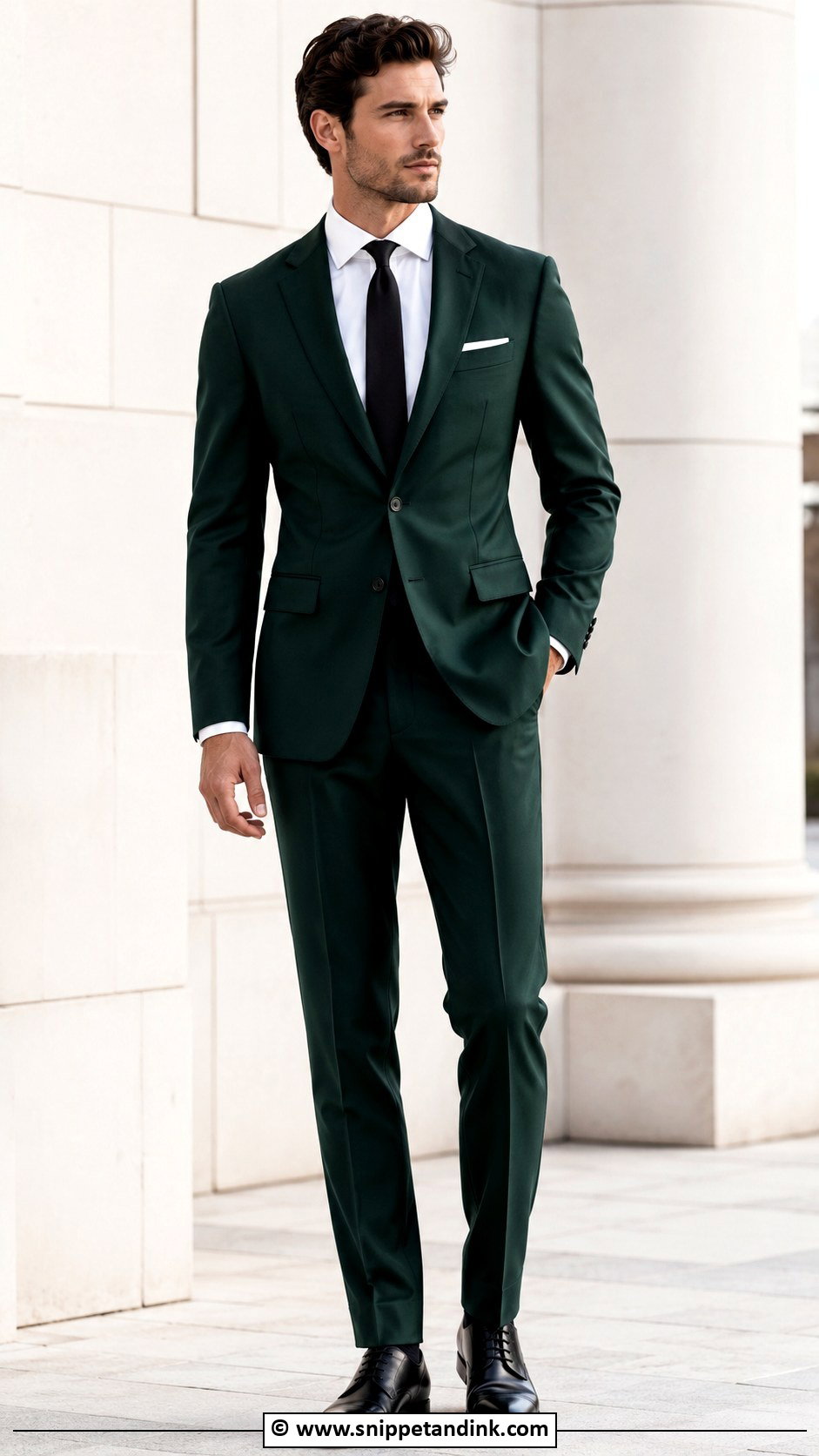 Dark Green Wedding Suit - Snippet and Ink - 30 Green Wedding Suit Ideas
