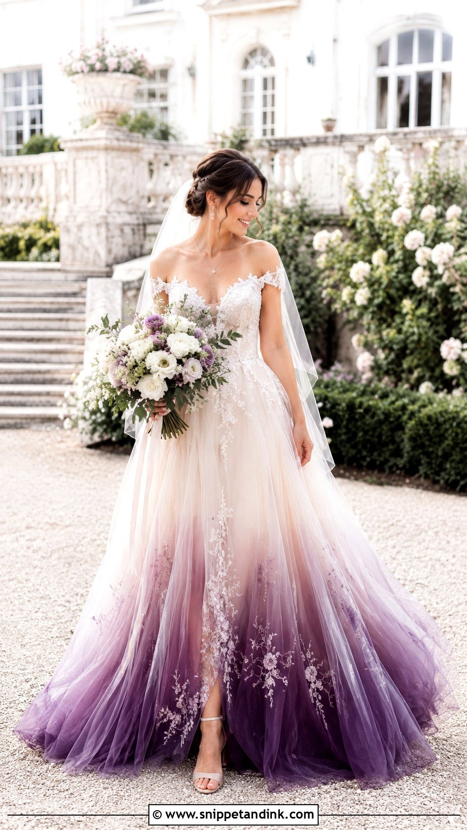 Dark Purple Ombre Wedding Dress - Snippet and Ink - 25 Dark Purple Wedding Dress Ideas