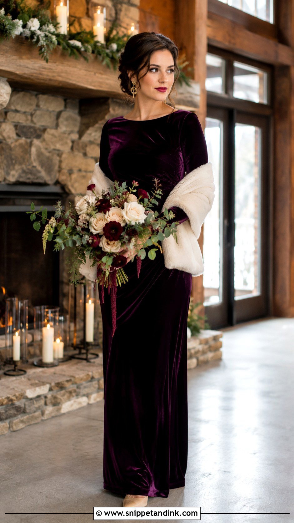 Dark Purple Velvet Wedding Dress - Snippet and Ink - 25 Dark Purple Wedding Dress Ideas