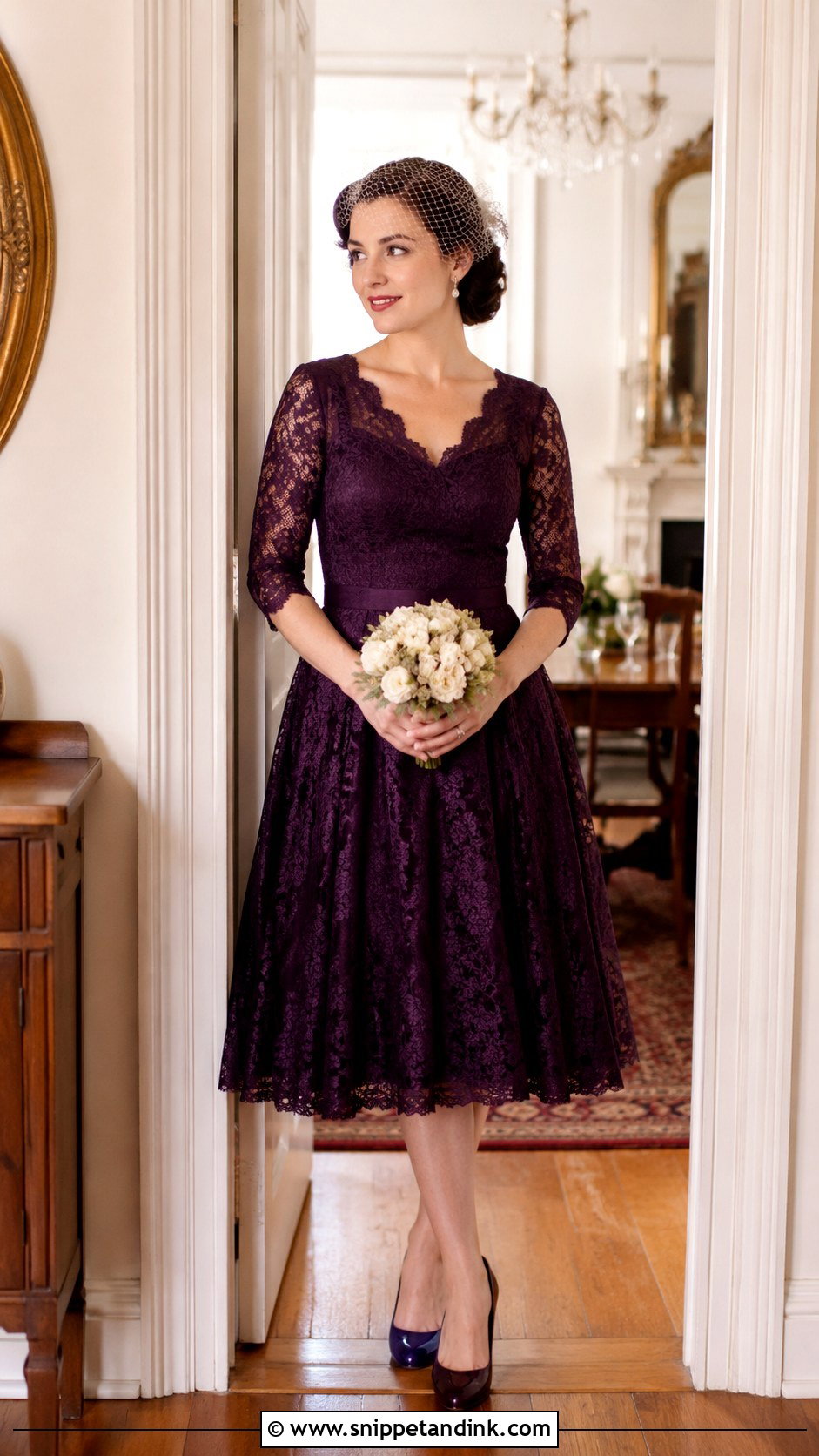 Dark Purple Vintage Wedding Dress - Snippet and Ink - 25 Dark Purple Wedding Dress Ideas