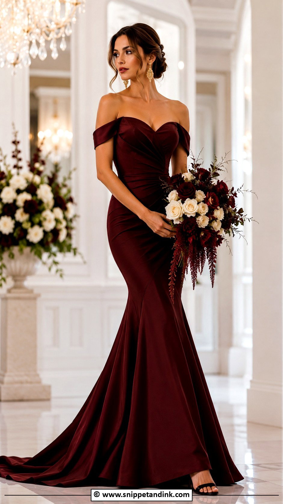 Dark Red Wedding Dress - Snippet and Ink - 25 Dark Wedding Dress Ideas