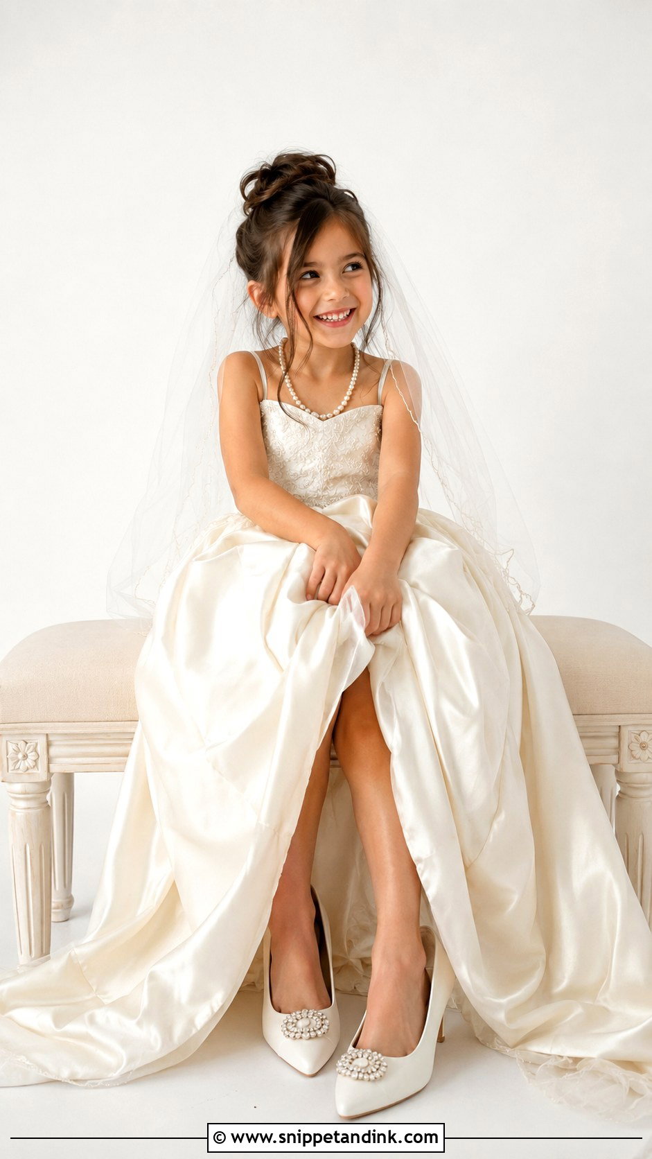 Daughter Wearing Moms Wedding Shoes - Snippet and Ink - 20 Daughter in Wedding Dress Photo Ideas