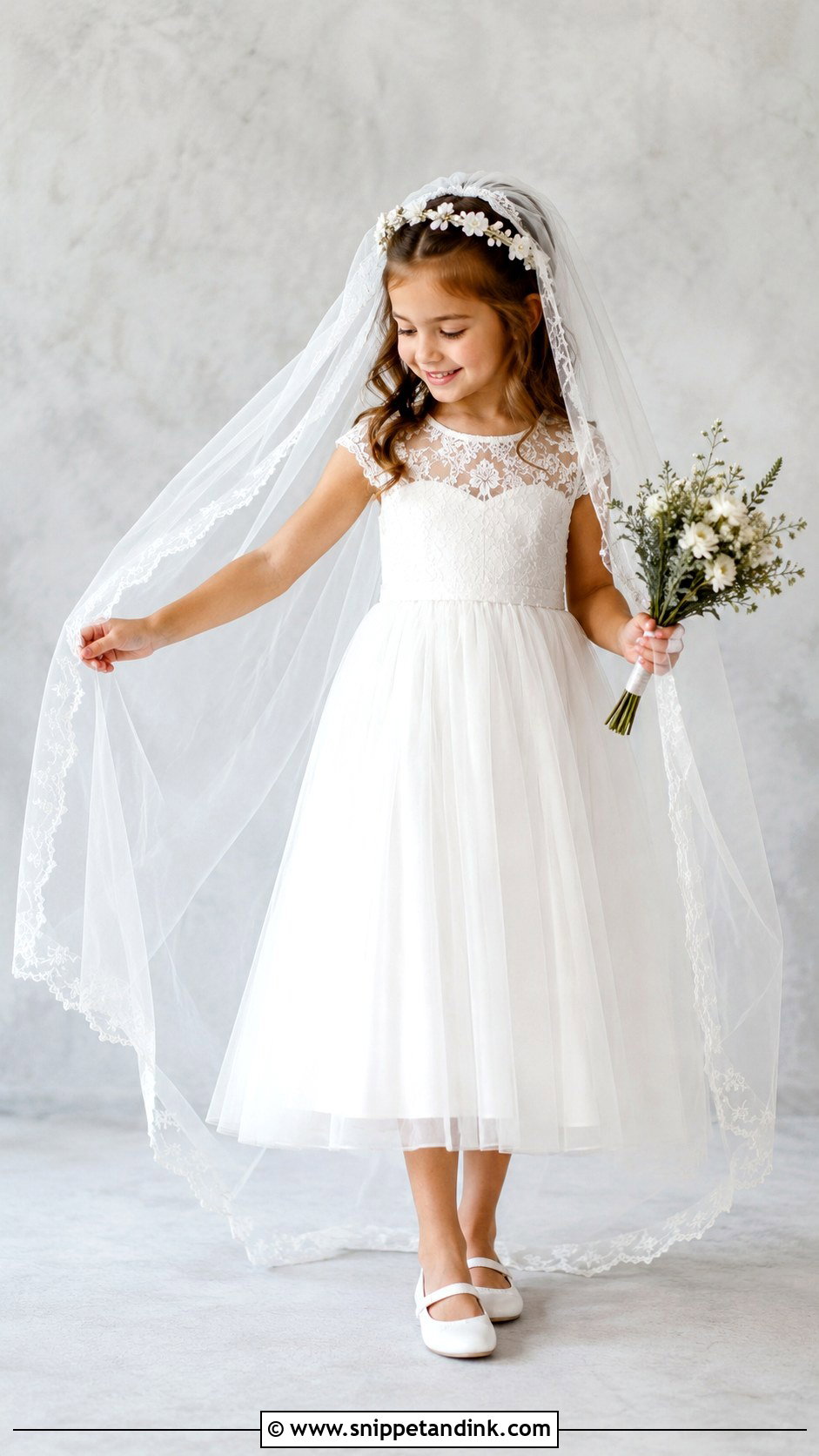 Daughter Wearing Moms Wedding Veil - Snippet and Ink - 20 Daughter in Wedding Dress Photo Ideas