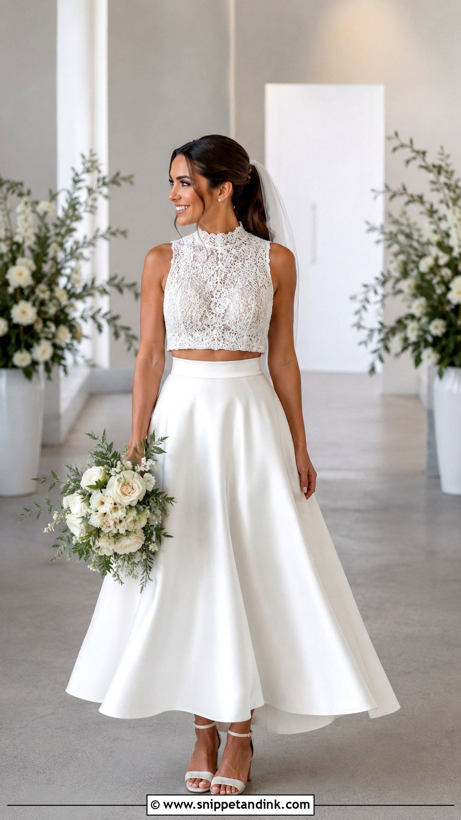 Daughter in Moms Two Piece Wedding Dress - Snippet and Ink - 20 Daughter in Moms Wedding Dress Ideas