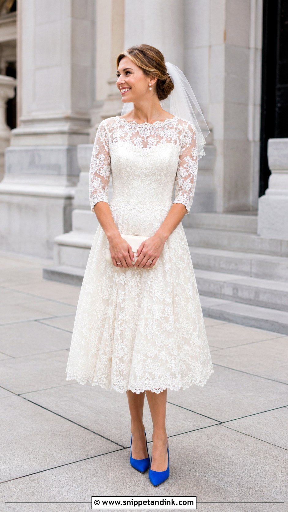Daughter in Moms Wedding Dress With Colorful Shoes - Snippet and Ink - 20 Daughter in Moms Wedding Dress Ideas