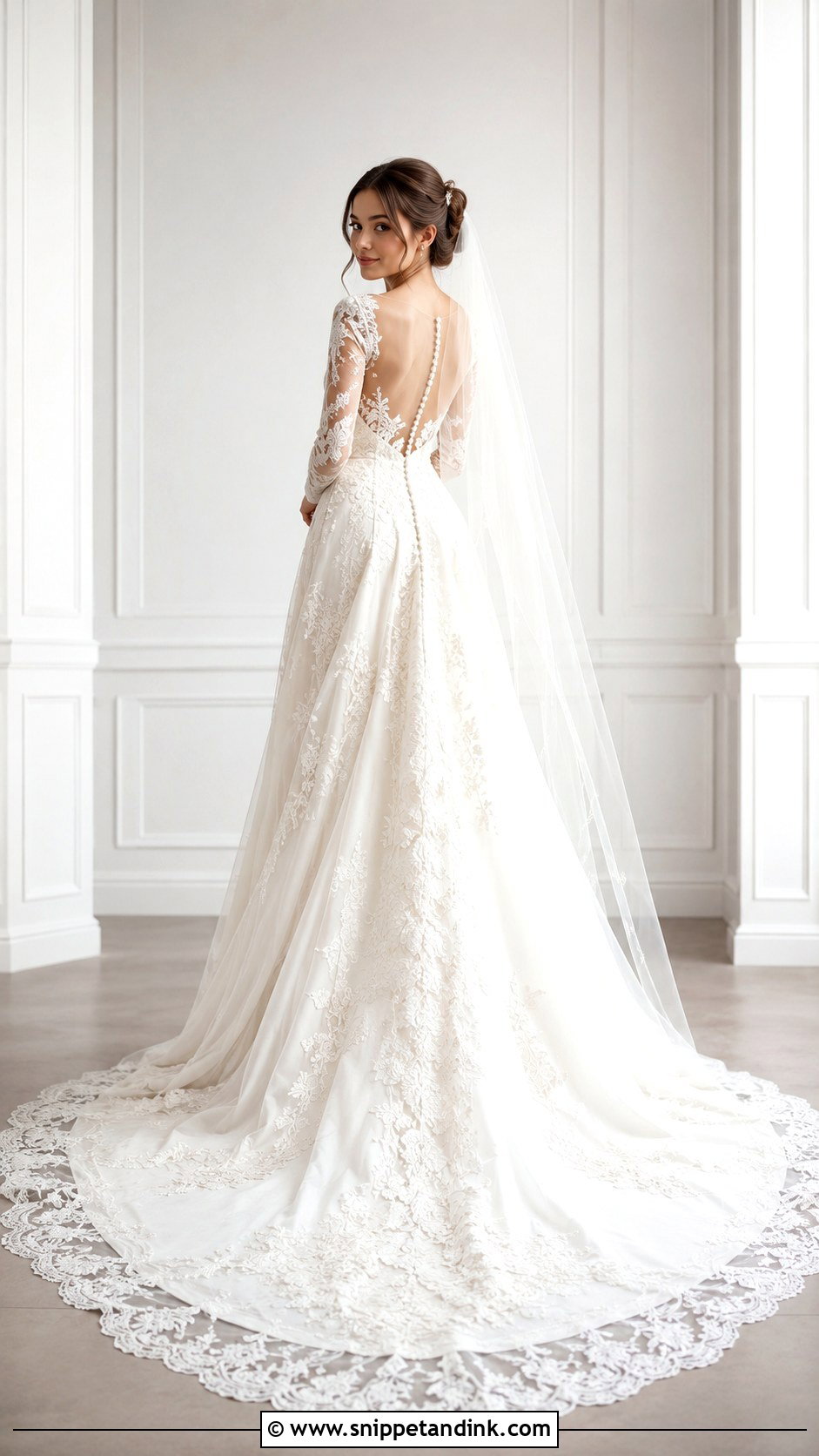 Daughter in Wedding Dress Back View - Snippet and Ink - 20 Daughter in Wedding Dress Photo Ideas