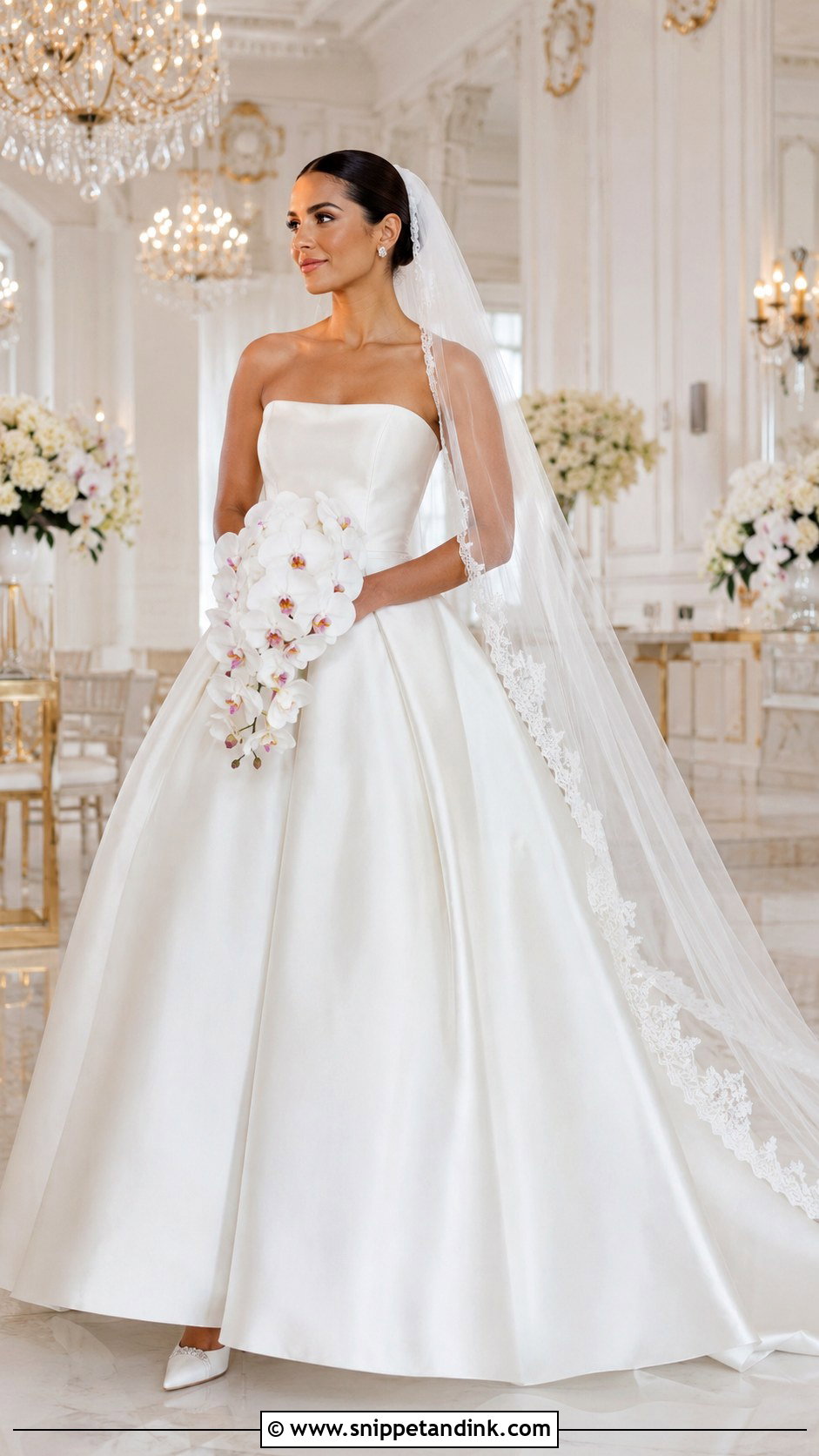 Davids Bridal Satin Ball Gown Wedding Dress - Snippet and Ink - 25 Davids Bridal Wedding Dresses