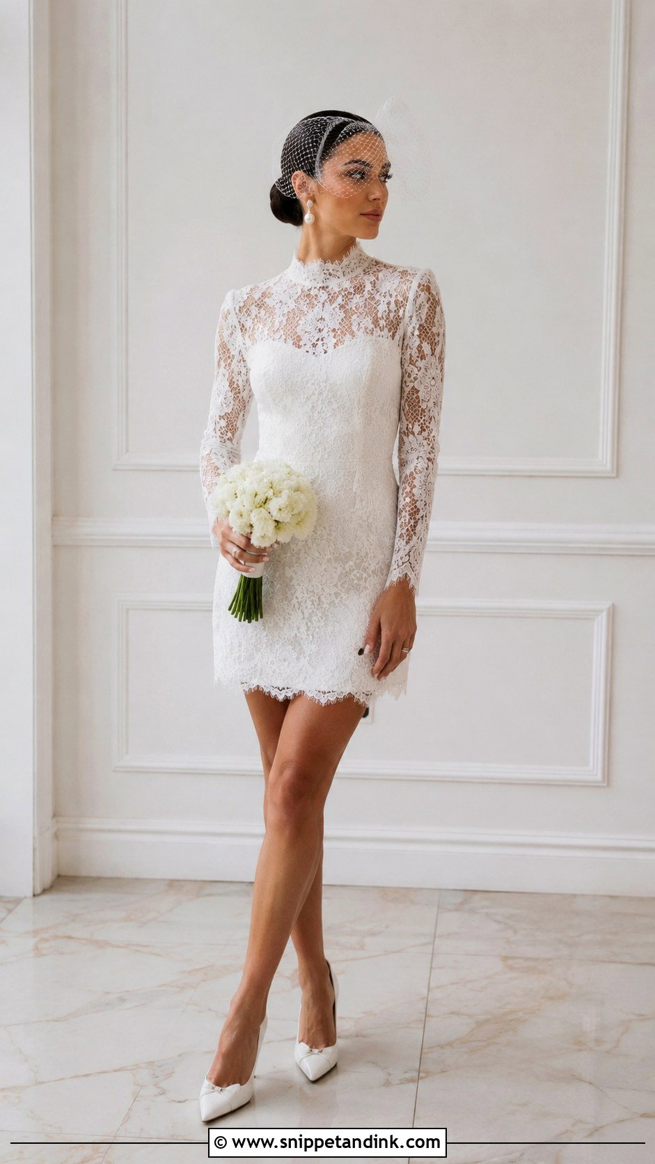 Davids Bridal Short Wedding Dress - Snippet and Ink - 25 Davids Bridal Wedding Dresses