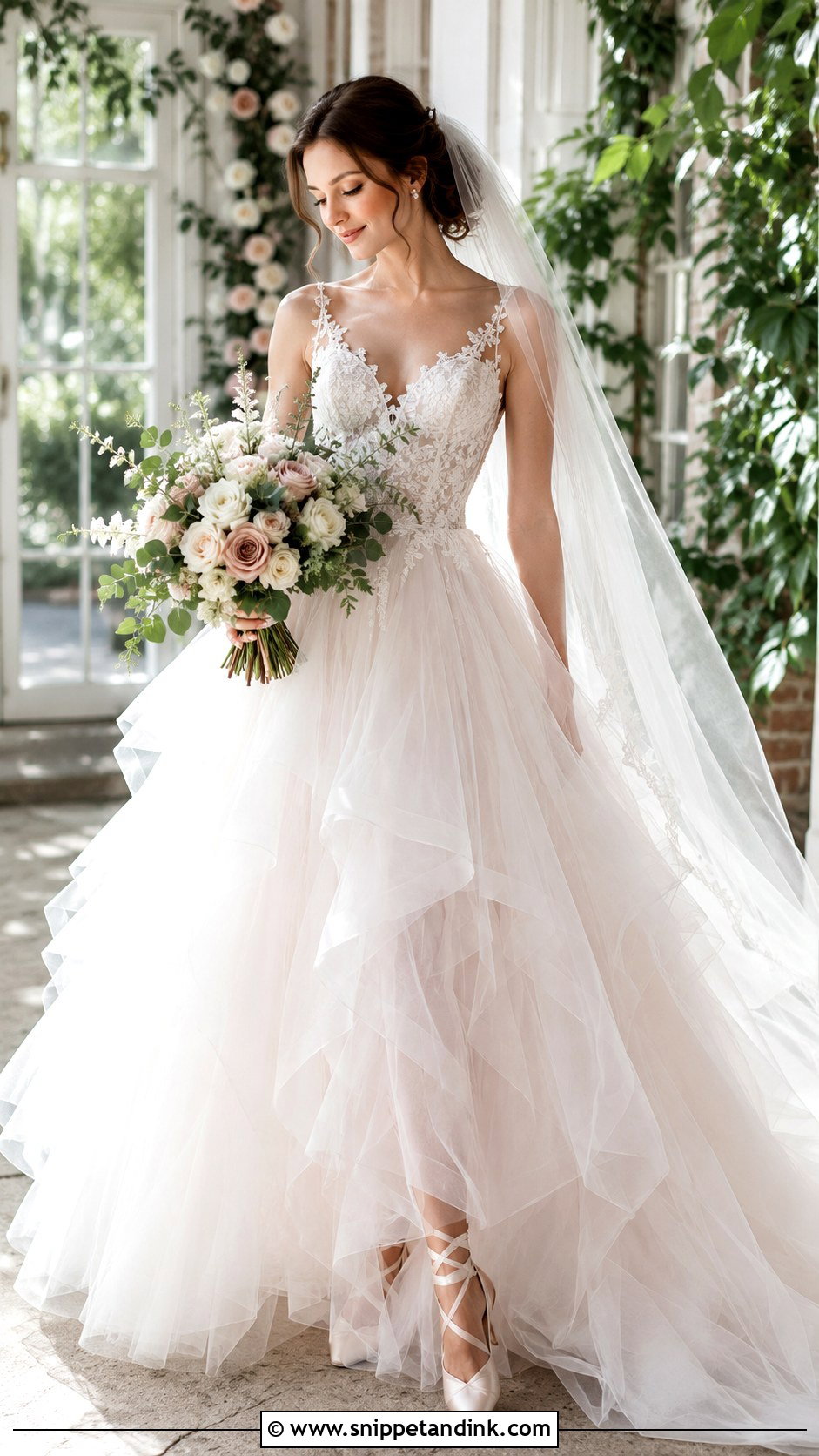 Davids Bridal Tulle Ball Gown Wedding Dress - Snippet and Ink - 25 Davids Bridal Wedding Dresses