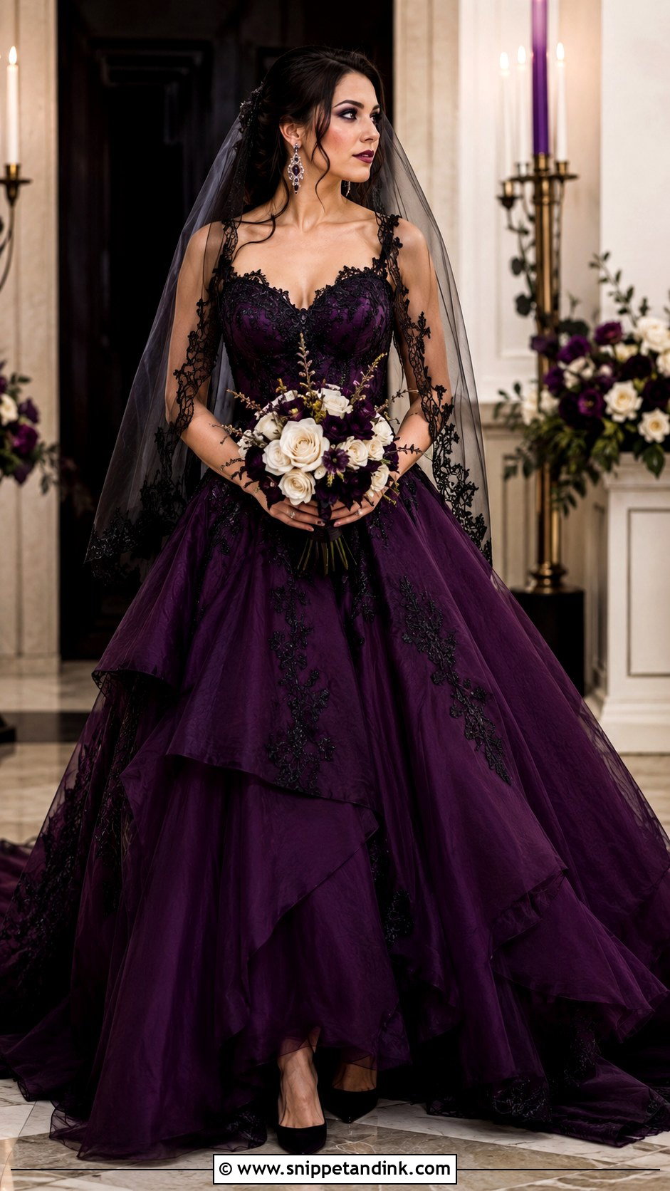 Deep Purple Mavis Wedding Dress - Snippet and Ink - 20 Mavis Wedding Dress Ideas