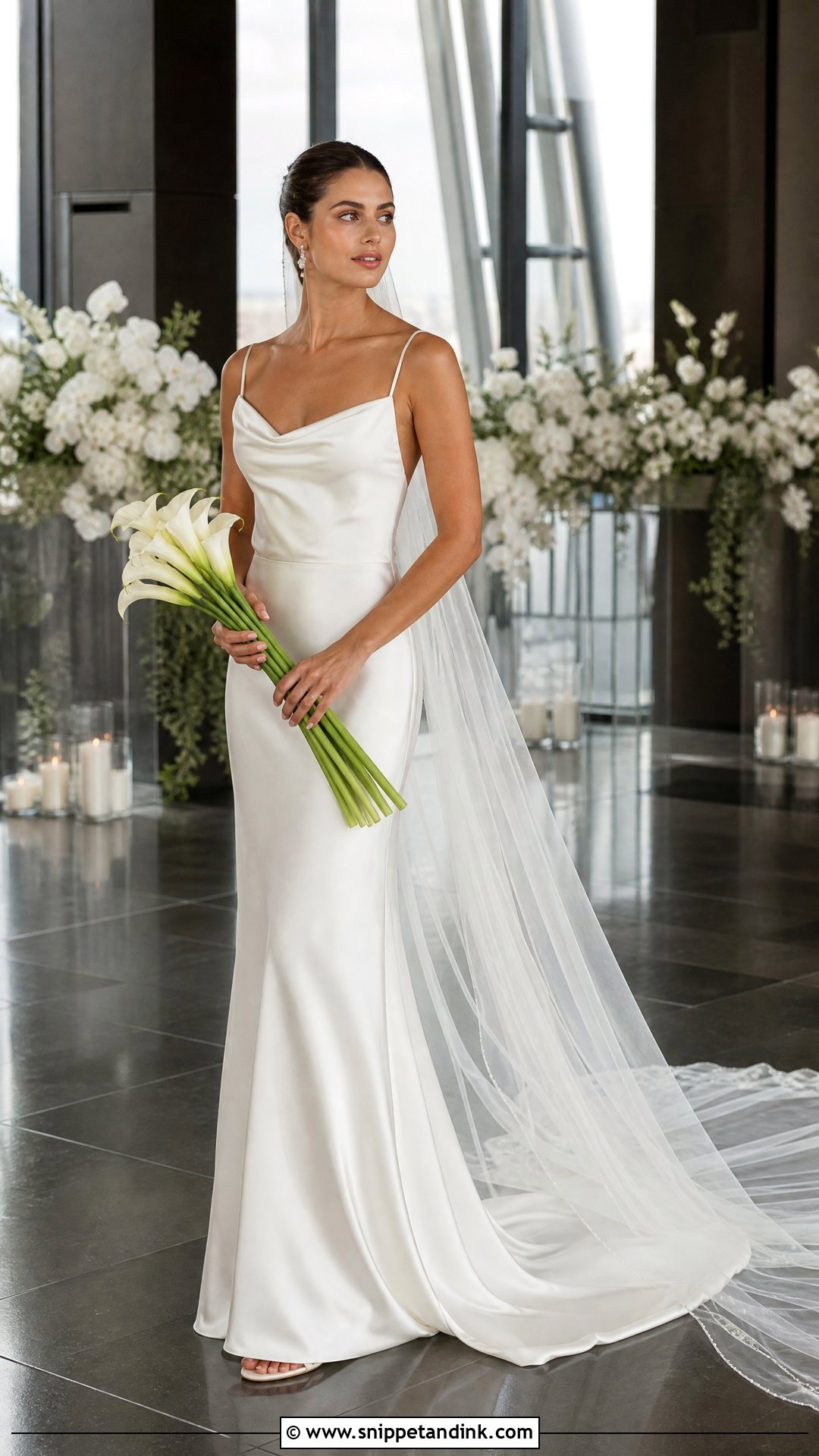 Delicate Cowl Neck Wedding Dress - Snippet and Ink - 25 Delicate Wedding Dress Ideas