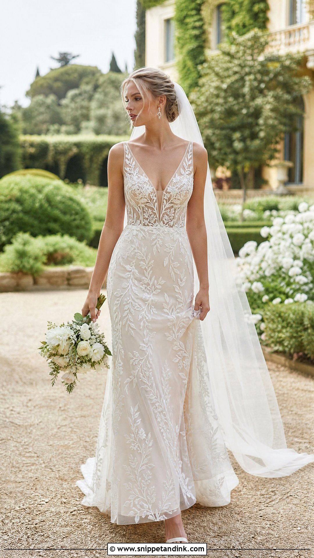 Delicate Embroidered Wedding Dress - Snippet and Ink - 25 Delicate Wedding Dress Ideas
