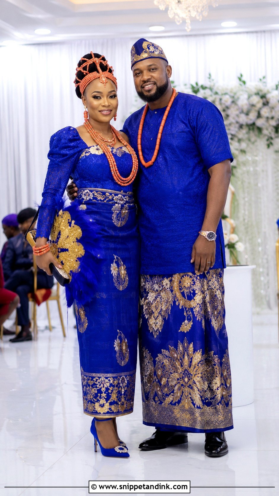 Delta Traditional Marriage Attire With George Wrapper - Snippet and Ink - 25 Traditional Marriage Attires in Nigeria Ideas