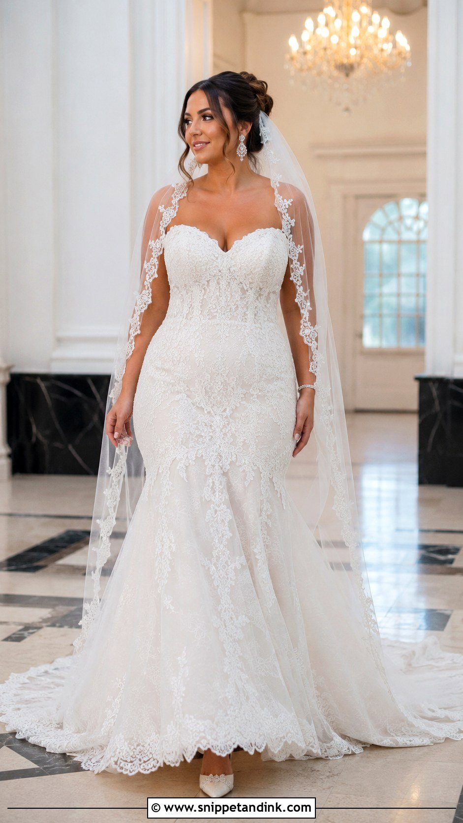 Demetrios Lace Mermaid Wedding Dress - Snippet and Ink - 20 Demetrios Wedding Dress Ideas