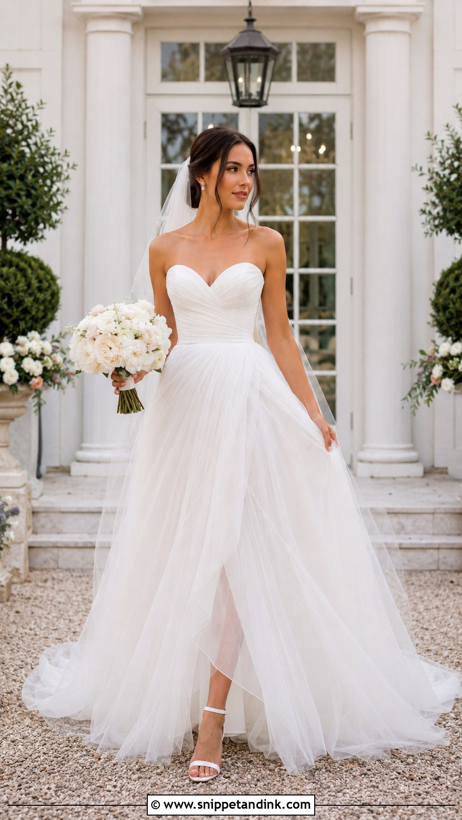 Demetrios Sweetheart Tulle Wedding Dress - Snippet and Ink - 20 Demetrios Wedding Dress Ideas
