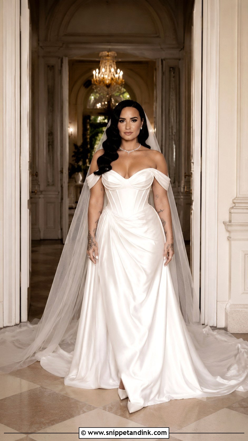 Demi Lovato Corset Wedding Dress - Snippet and Ink - 20 Demi Lovato Wedding Dress Ideas
