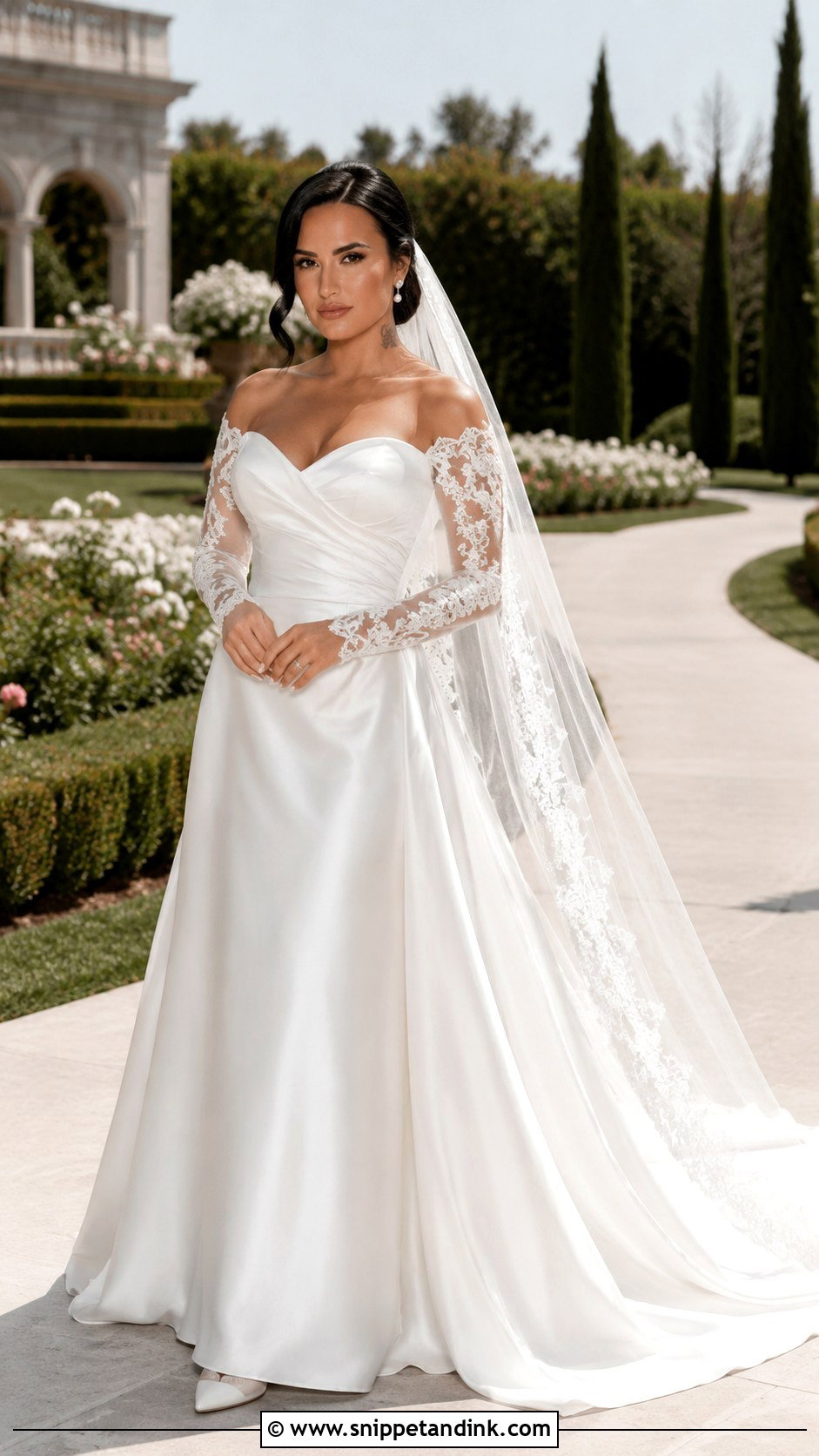 Demi Lovato Lace Wedding Dress - Snippet and Ink - 20 Demi Lovato Wedding Dress Ideas