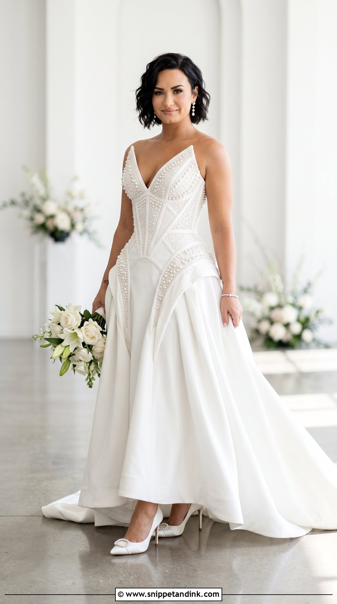 Demi Lovato Wedding Dress - Snippet and Ink - 30 Celebrity Wedding Dresses