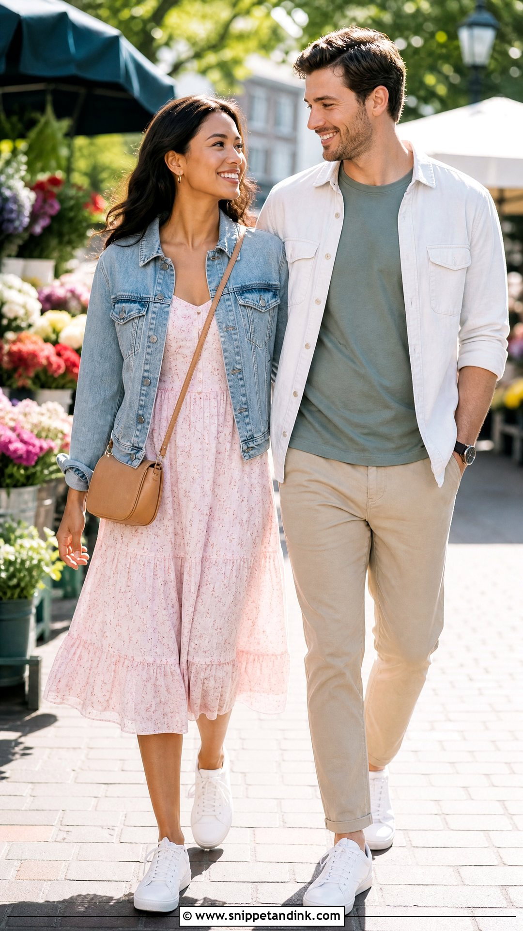 Denim Jacket And Sundress Prenup Outfit - Snippet and Ink - 25 Pre Nup Outfit Ideas