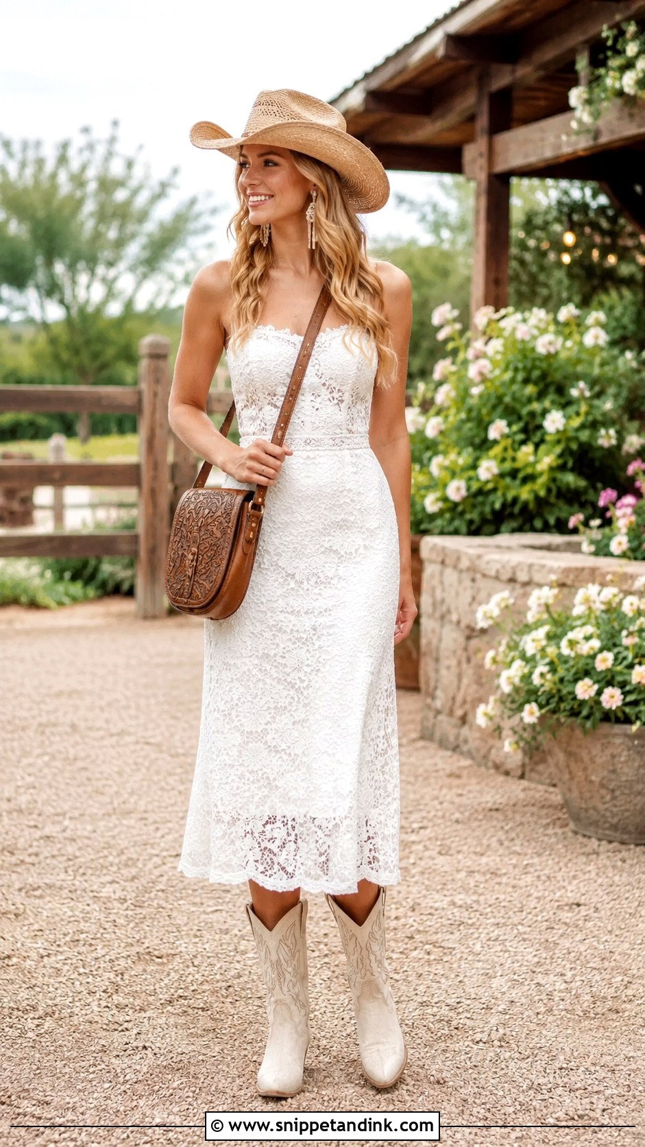 Denim Mini Dress Country Bachelorette Outfit - Snippet and Ink - 20 Country Bachelorette Party Outfit Ideas