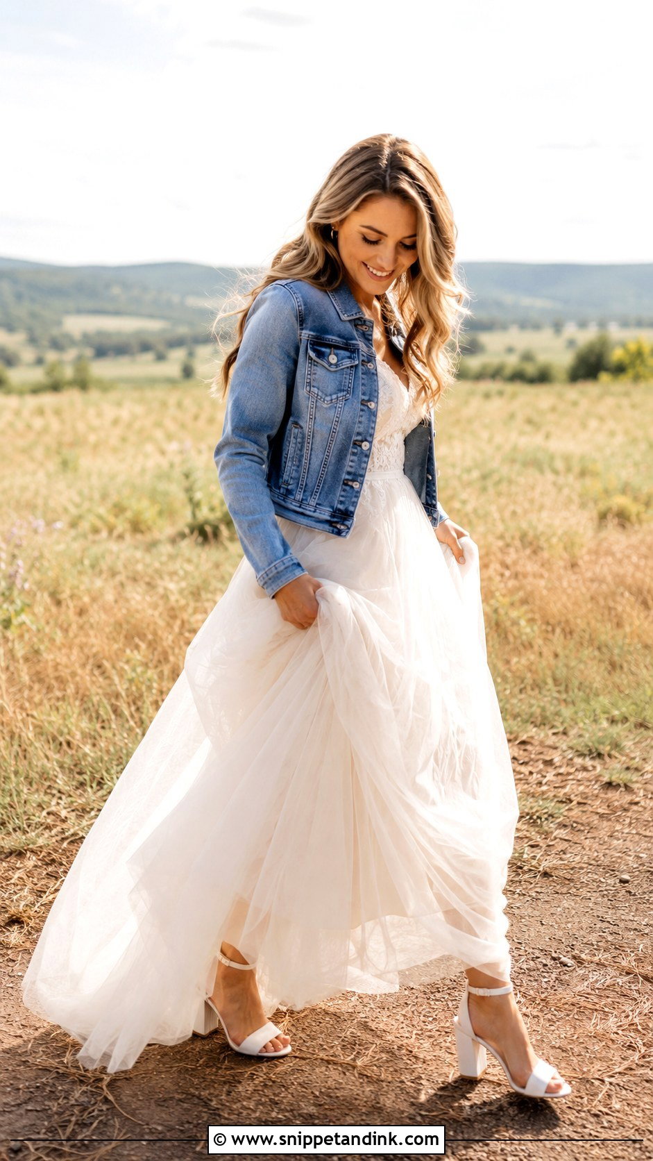 Denim Wedding Dress Jacket - Snippet and Ink - 25 Wedding Dress Jacket Ideas