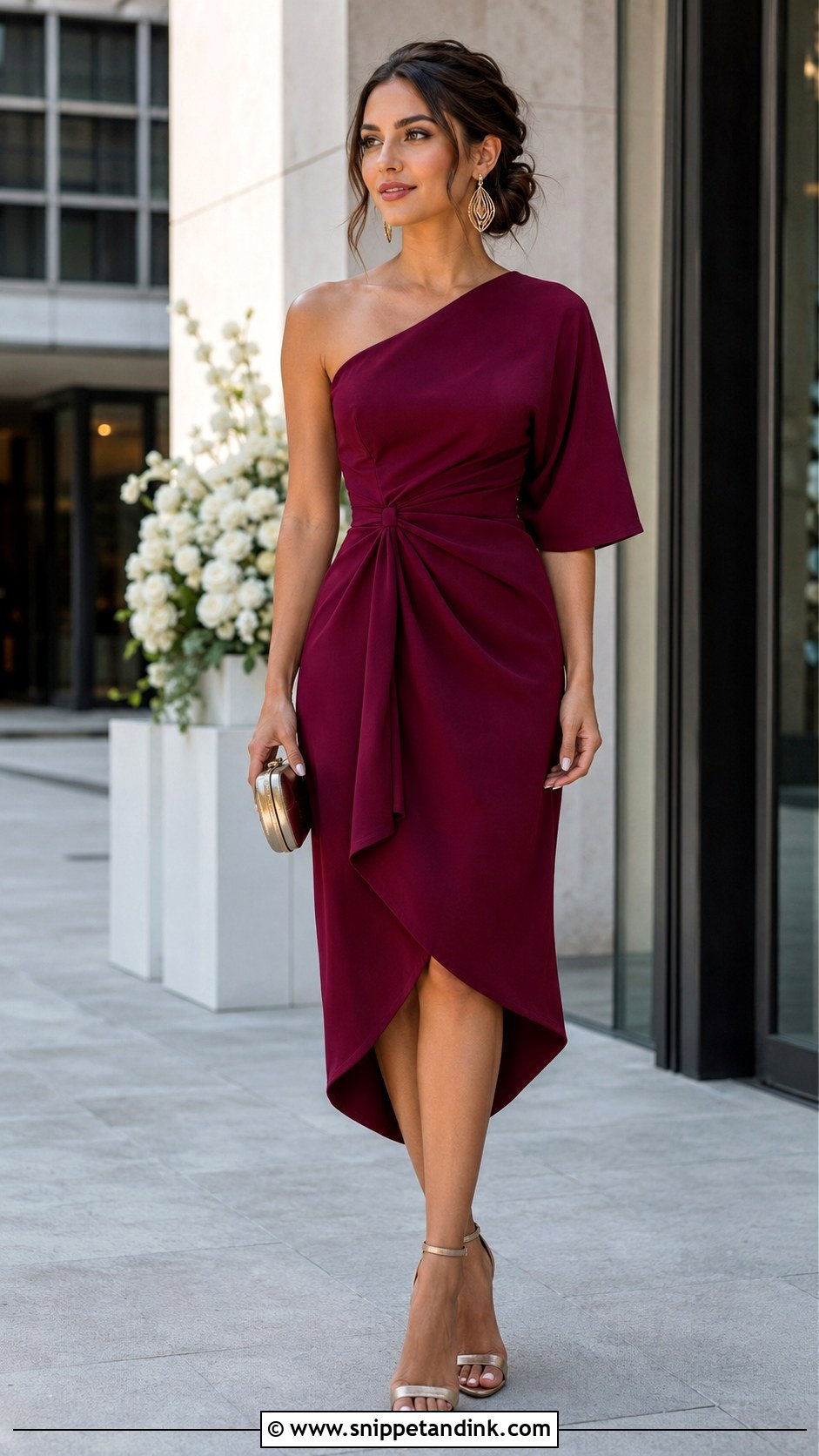 Designer Asymmetrical Hem Dress - Snippet and Ink - 20 Designer Dress for Wedding Ideas