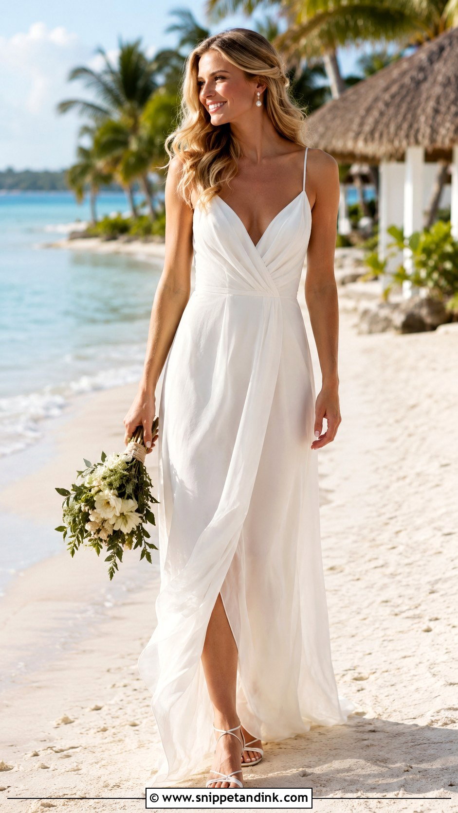 Designer Beach Wedding Gown - Snippet and Ink - 25 Designer Wedding Gowns