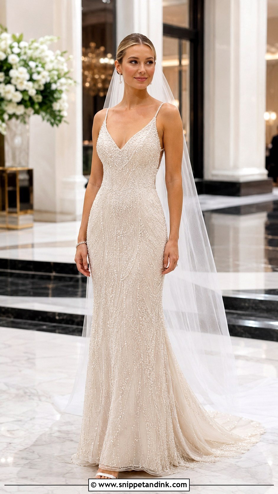 Designer Beaded Wedding Dress - Snippet and Ink - 25 Designer Wedding Gowns
