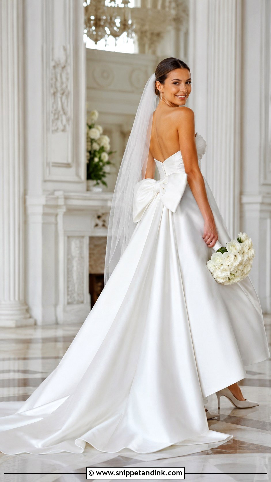 Designer Bow Wedding Gown - Snippet and Ink - 25 Designer Wedding Gowns