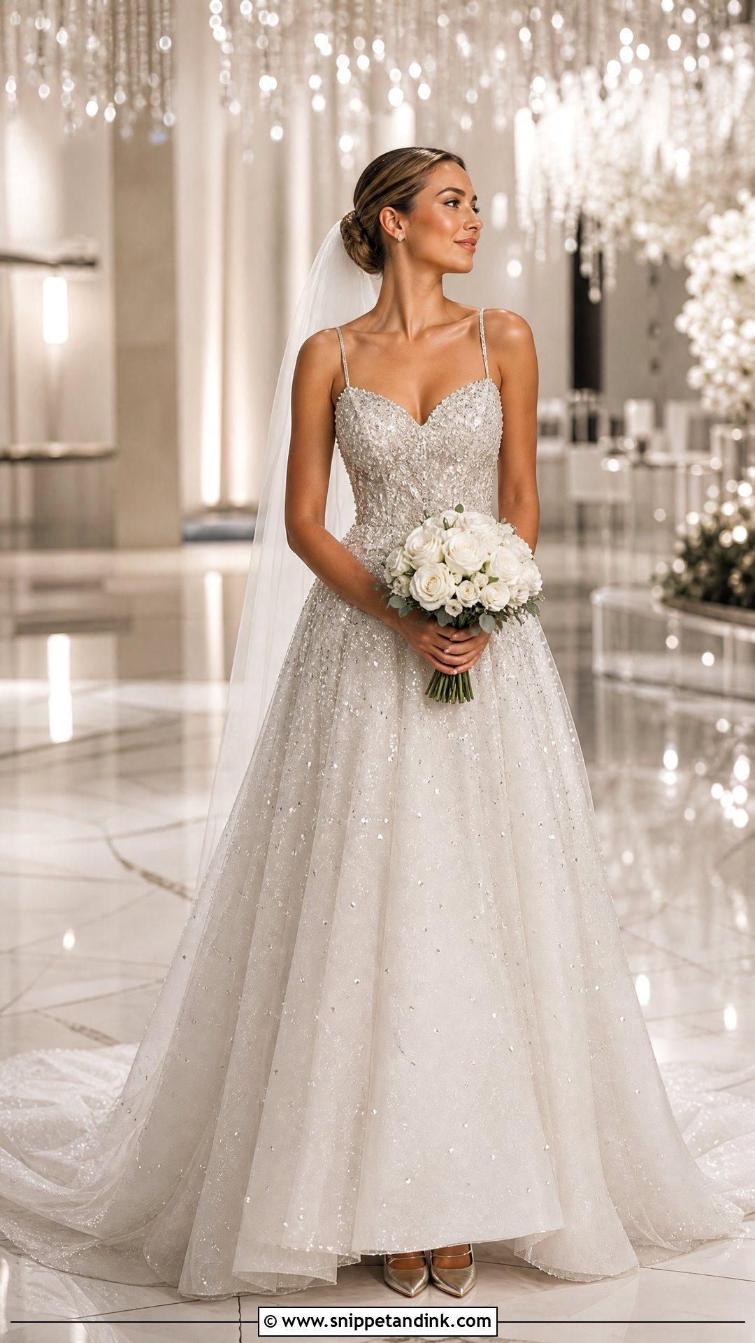 Designer Crystal Embellished Bridal Gown - Snippet and Ink - 25 Designer Bridal Gowns