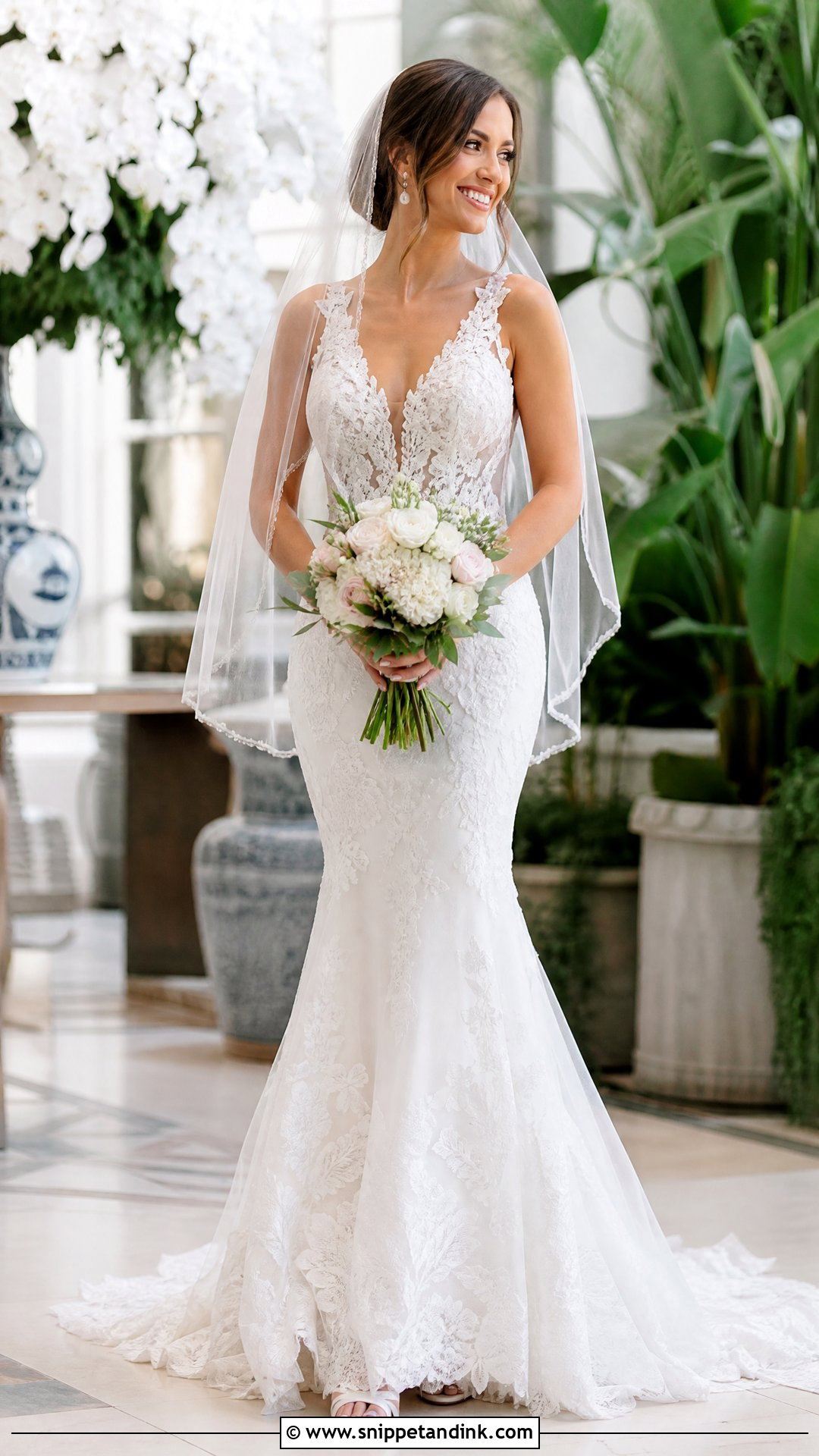 Designer Fit and Flare Bridal Gown - Snippet and Ink - 25 Designer Bridal Gowns