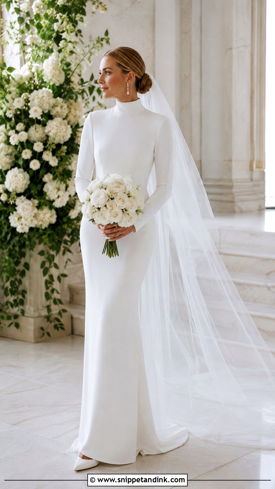 Designer High Neck Wedding Gown - Snippet and Ink - 25 Designer Wedding Gowns