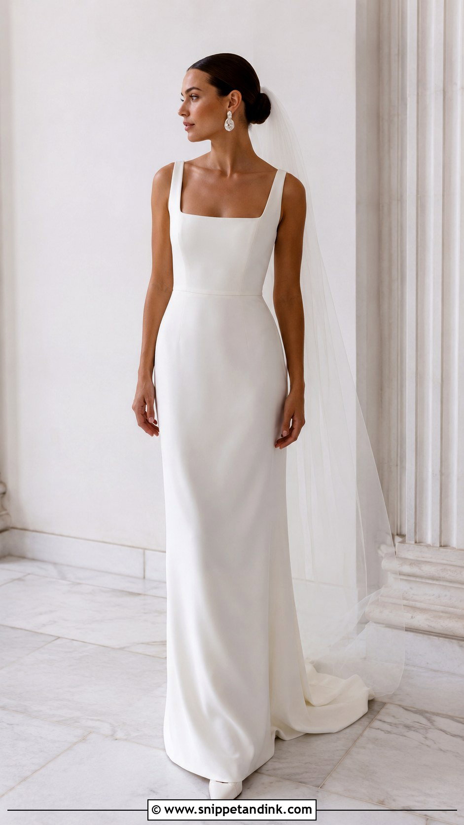 Designer Minimalist Wedding Gown - Snippet and Ink - 25 Designer Wedding Gowns
