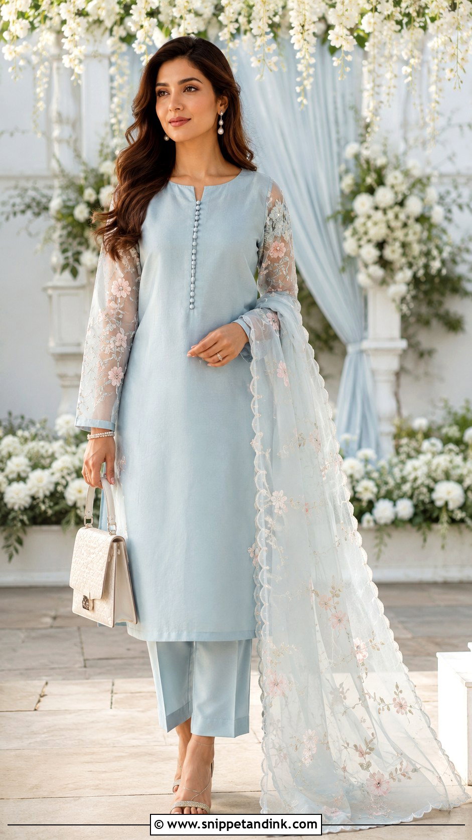 Designer Organza Suit for Indian Wedding - Snippet and Ink - 20 Designer Suits for Women Indian Wedding