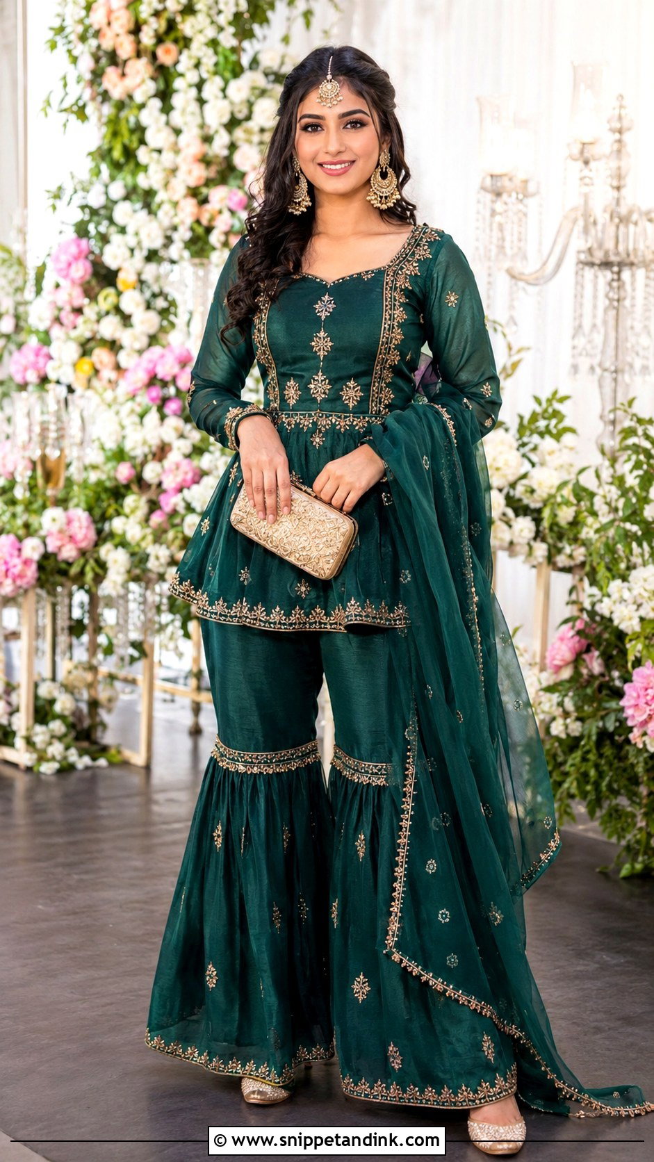 Designer Peplum Suit for Indian Wedding - Snippet and Ink - 20 Designer Suits for Women Indian Wedding