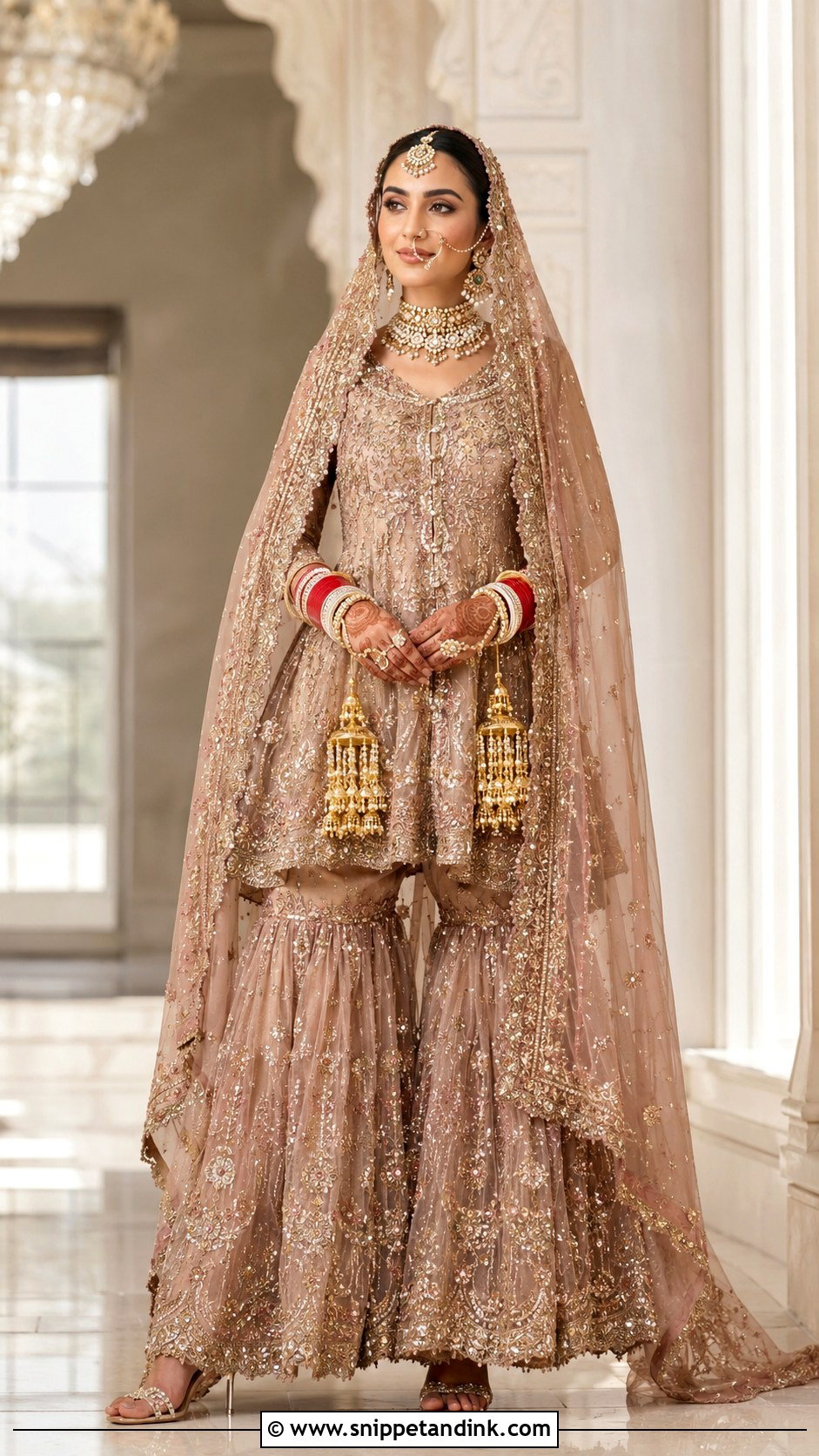 Designer Punjabi Bridal Suit - Snippet and Ink - 25 Punjabi Bridal Suit Ideas