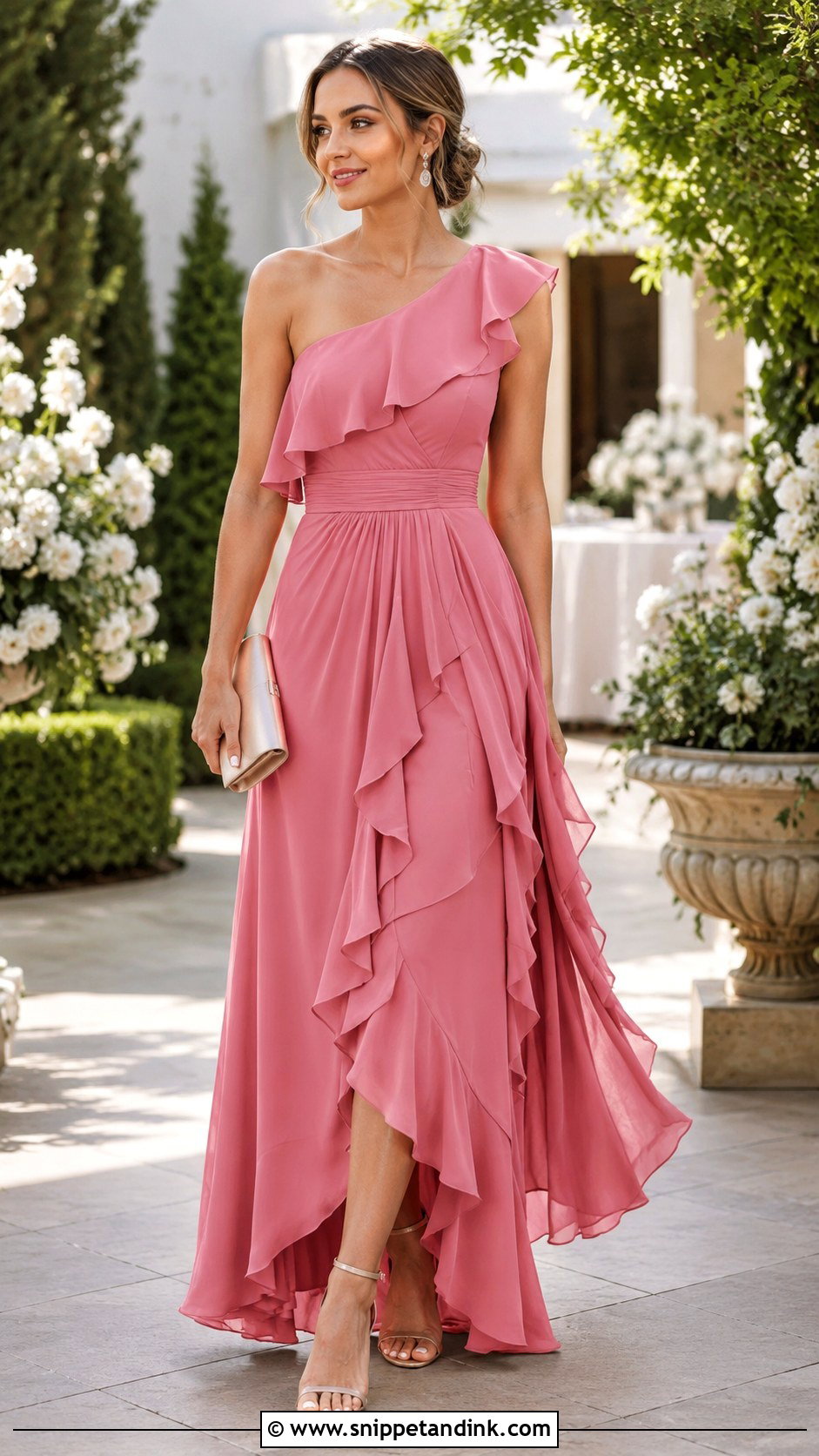 Designer Ruffle Maxi Dress - Snippet and Ink - 20 Designer Dress for Wedding Ideas