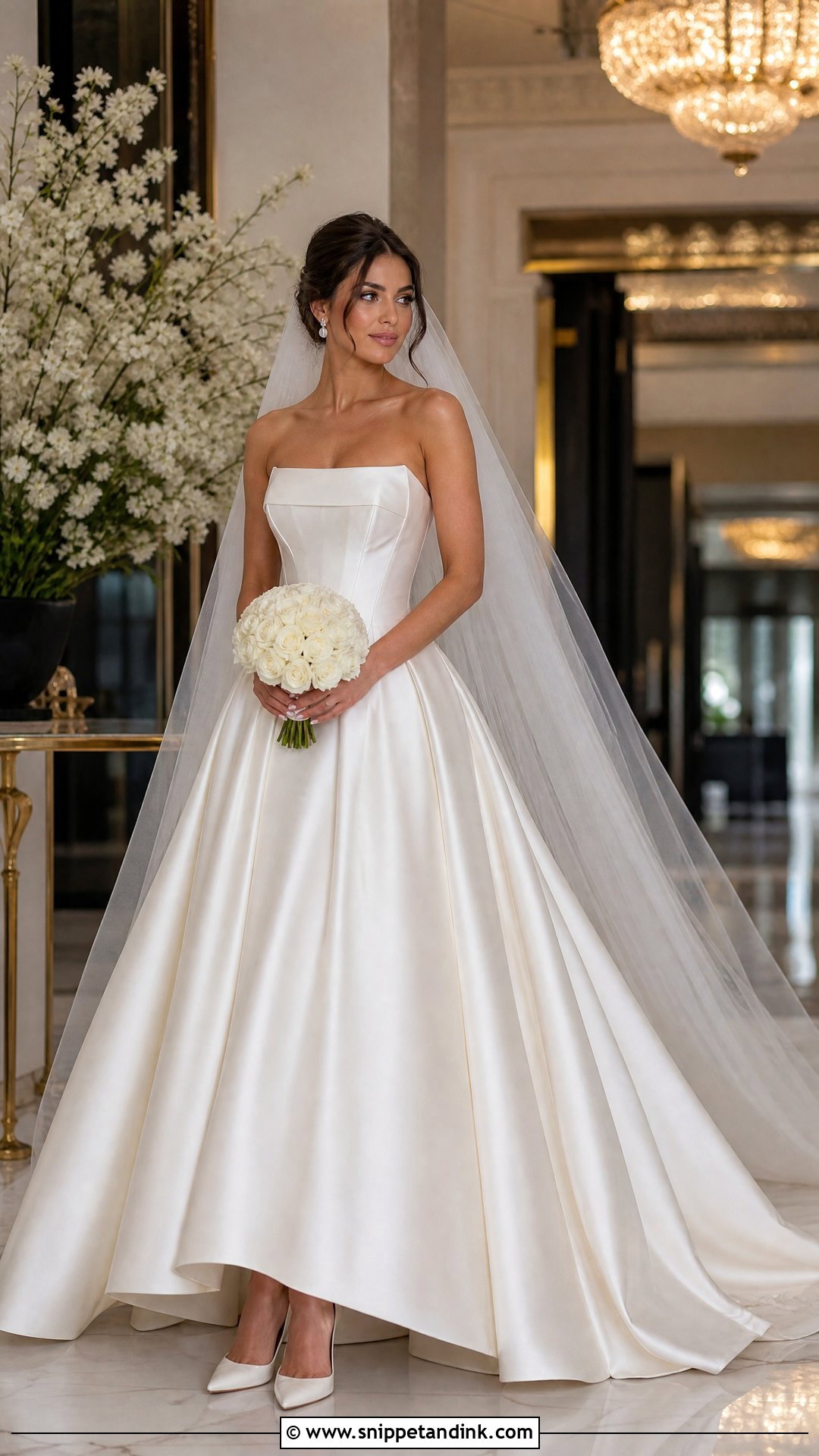 Designer Satin Ball Gown - Snippet and Ink - 25 Designer Bridal Gowns