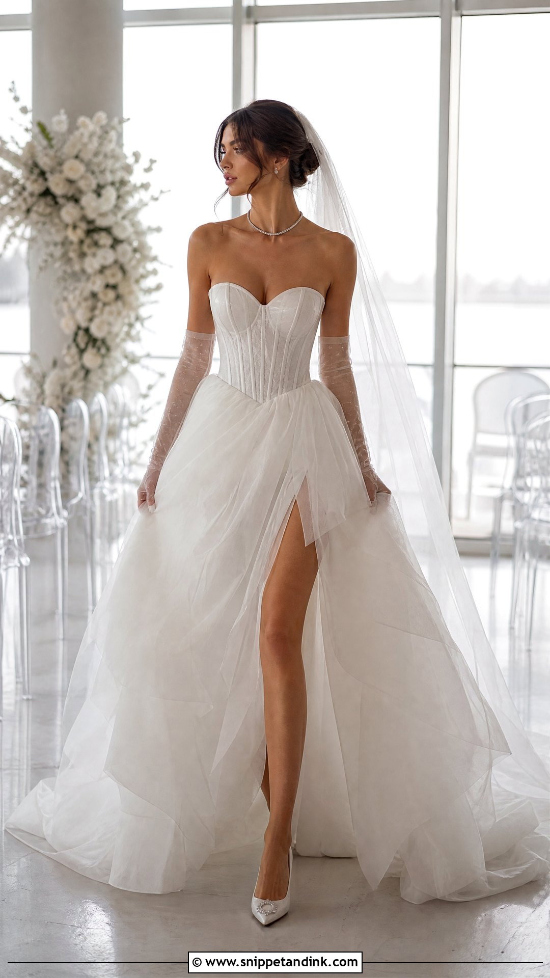 Designer Strapless Corset Bridal Gown - Snippet and Ink - 25 Designer Bridal Gowns