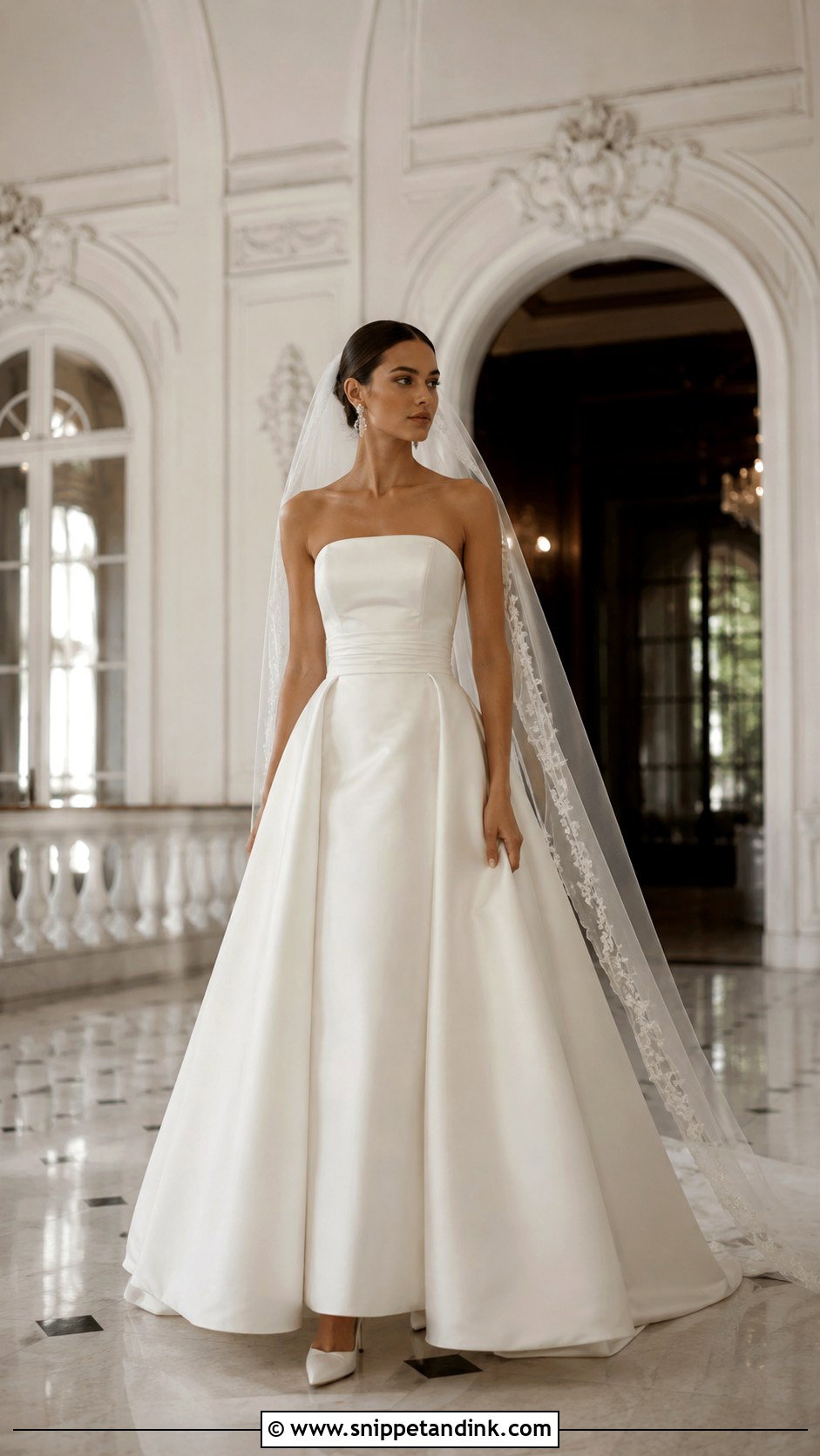 Designer Strapless Wedding Gown - Snippet and Ink - 25 Designer Wedding Gowns