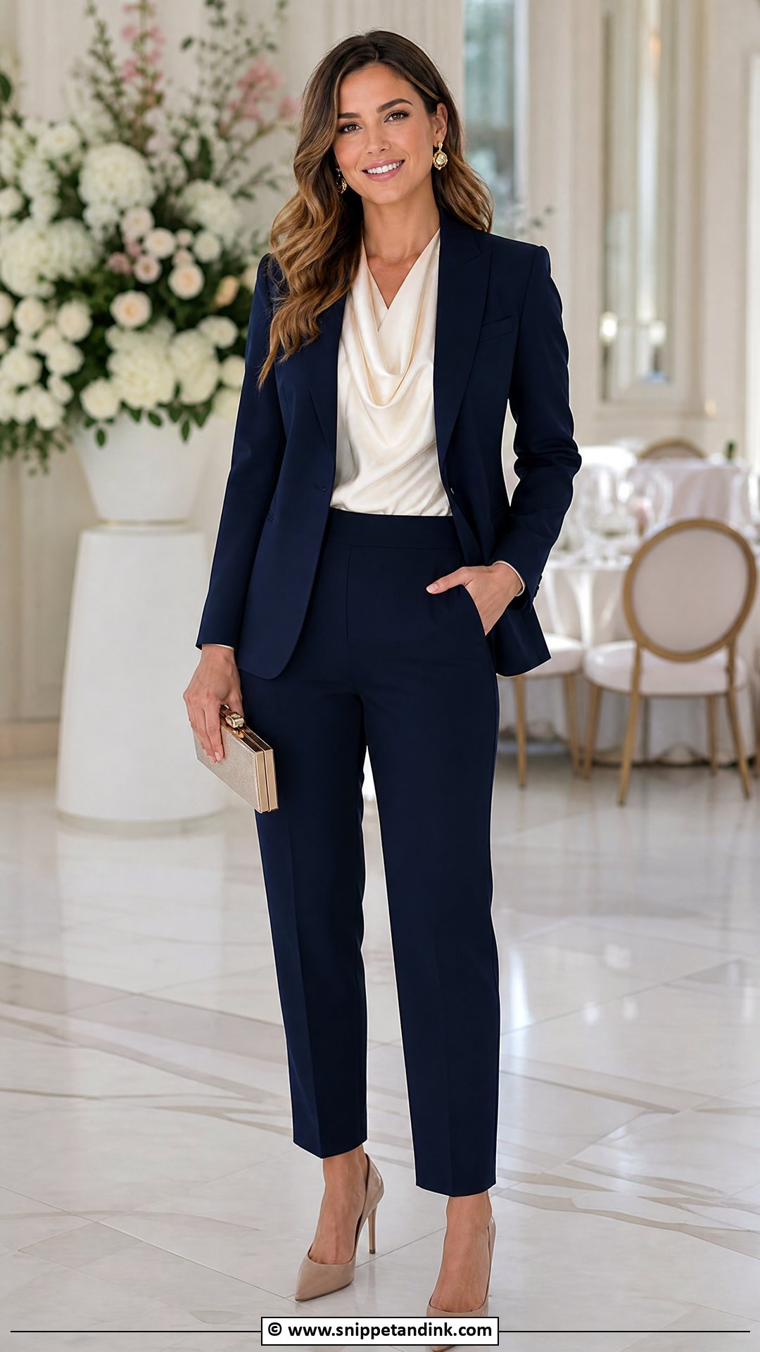 Designer Suit With Silk Blouse - Snippet and Ink - 35 Designer Suits for Wedding