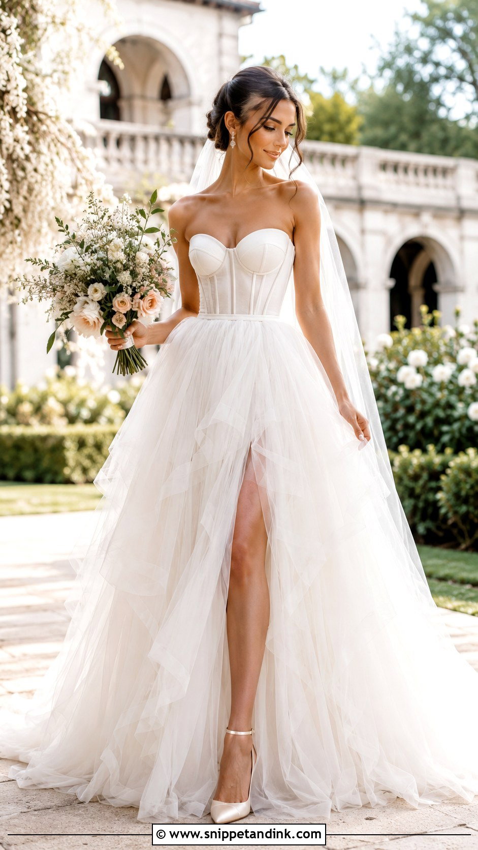 Designer Tulle Wedding Gown - Snippet and Ink - 25 Designer Wedding Gowns