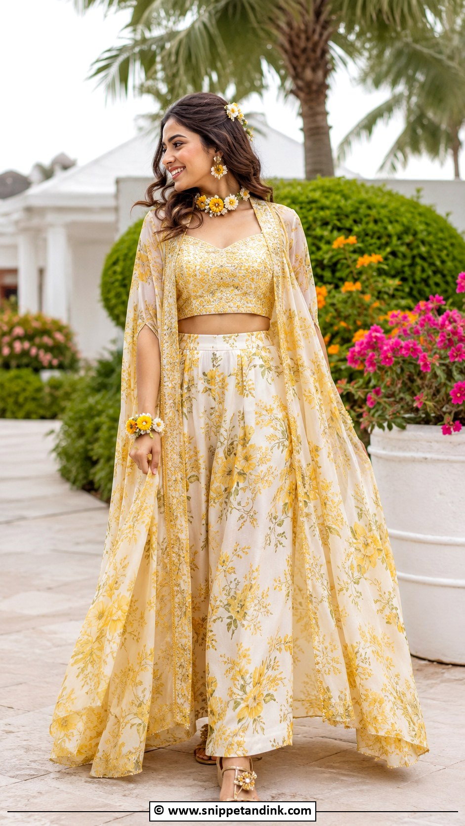 Destination Haldi Outfit For Bride - Snippet and Ink - 30 Haldi Outfit Ideas for Bride